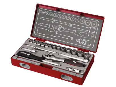 hlavice nástrčné MULTI-LOCK, sada 19ks, 1/4