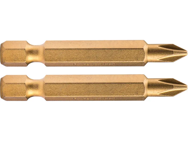 hrot křížový phillips, sada 2ks, PH 1x50mm,titan. úprava, S2 hrot křížový phillips, sada 2ks, PH 1x50mm,titan. úprava, S2