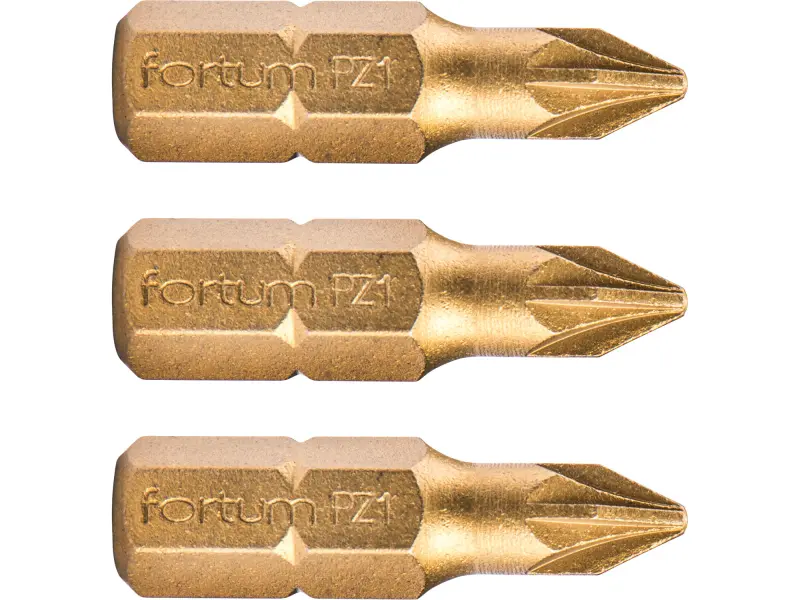 hrot křížový pozidriv, sada 3ks, PZ 1x25mm,titan. úprava, S2 hrot křížový pozidriv, sada 3ks, PZ 1x25mm,titan. úprava, S2