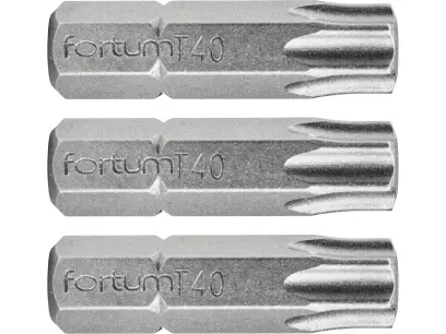 hrot TORX, sada 3ks, T 40x25mm, S2