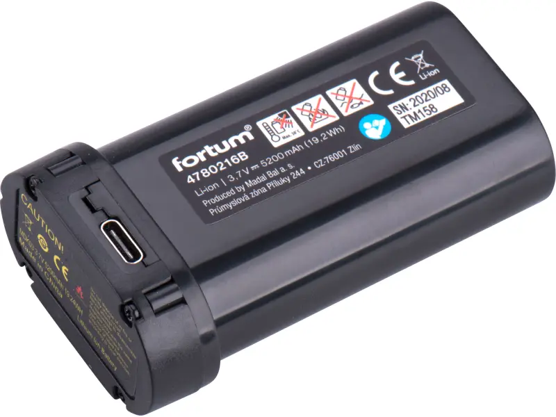 baterie akumulátorová k laserům, 3,7V, Li-ion, 5200mAh (19,2Wh)