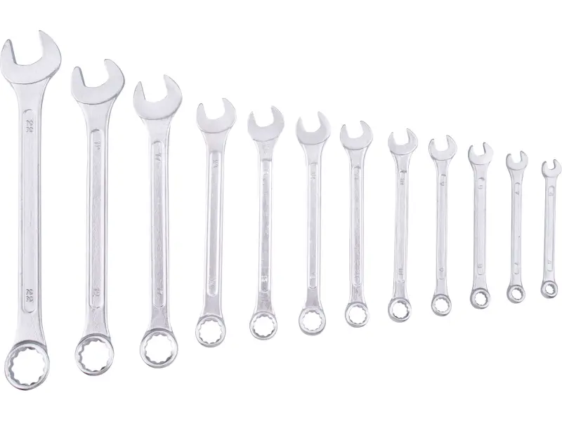 klíče očkoploché, sada 12ks, 6-22mm