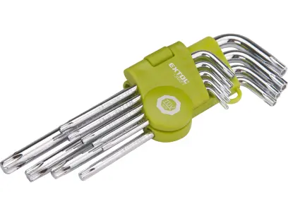 L-klíče TORX, sada 9ks, T 10-50