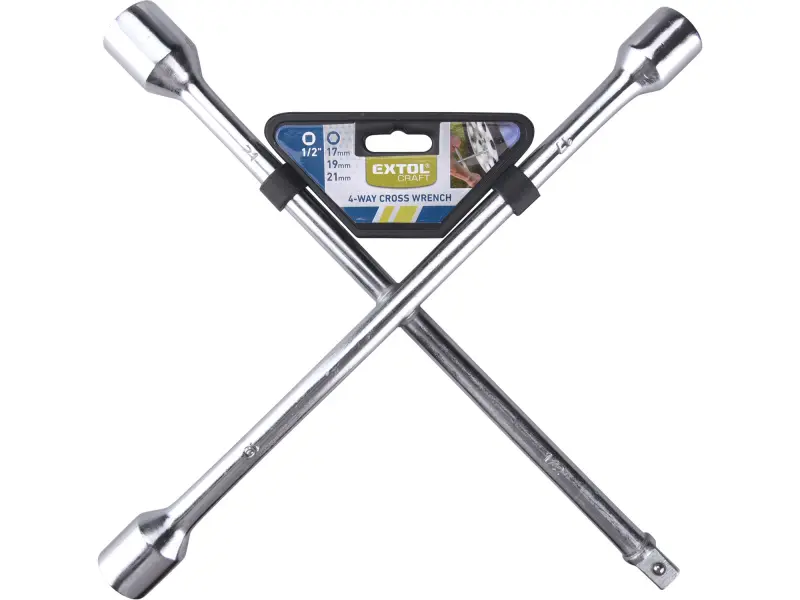 klíč křížový na kola, 17-19-21mm-1/2