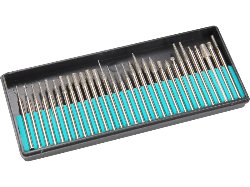 diamantová brusná tělíska, sada 30ks, P150 diamantová brusná tělíska, sada 30ks, P150