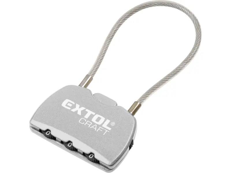 zámek kombinační s trojmíst. kódem, délka lanka 150mm zámek kombinační s trojmíst. kódem, délka lanka 150mm