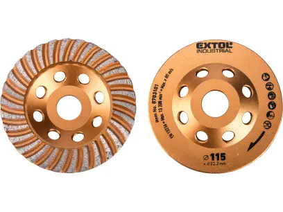 kotouč diamantový brusný lamelový, O 115x22,2mm EXTOL INDUSTRIAL