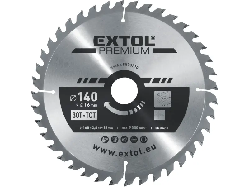 kotouč pilový s SK plátky, O140x2,6x16mm, 30T kotouč pilový s SK plátky, O140x2,6x16mm, 30T