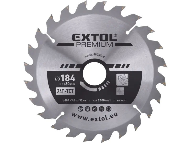 kotouč pilový s SK plátky, O 184x3,0x30mm, 24T