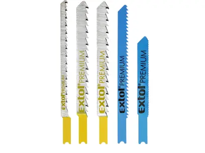 plátky do přímočaré pily-mix, sada 5ks, Bi-metal, HSS, HCS 8805600