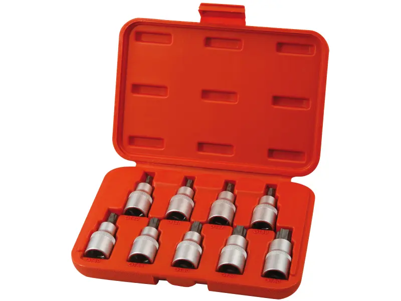 hlavice zástrčné TORX, sada 9ks, 1/2 hlavice zástrčné TORX, sada 9ks, 1/2
