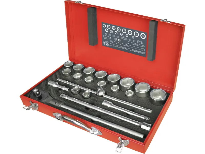 hlavice nástrčné, sada 22ks, 3/4 hlavice nástrčné, sada 22ks, 3/4