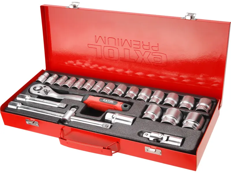 hlavice nástrčné, sada 24ks, 1/2 hlavice nástrčné, sada 24ks, 1/2