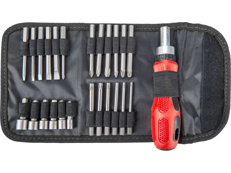 šroubovák ráčnový s hroty, sada 25ks EXTOL PREMIUM