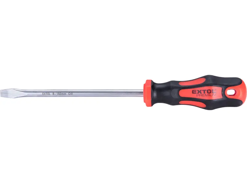 šroubovák plochý, (-) 8x150mm, CrV EXTOL PREMIUM šroubovák plochý, (-) 8x150mm, CrV EXTOL PREMIUM