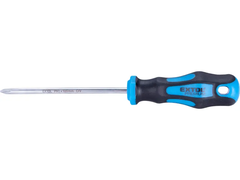 šroubovák křížový phillips, PH 1x100mm, CrV EXTOL PREMIUM šroubovák křížový phillips, PH 1x100mm, CrV EXTOL PREMIUM