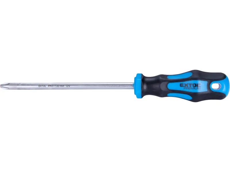 šroubovák křížový phillips, PH 3x150mm, CrV EXTOL PREMIUM šroubovák křížový phillips, PH 3x150mm, CrV EXTOL PREMIUM