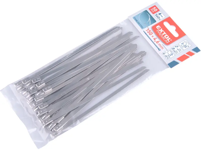 pásky stahovací NEREZ, 150x4,6mm, 50ks pásky stahovací NEREZ, 150x4,6mm, 50ks