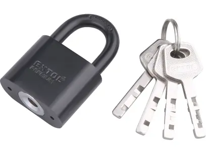 zámek visací kovový, 40mm závěsné oko z tvrzené oceli