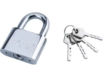 zámek visací kovový, 60mm závěsné oko z tvrzené oceli