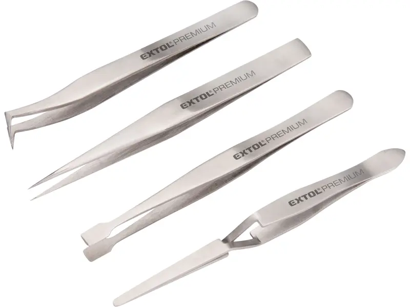 pinzety nerez, sada 4ks pinzety nerez, sada 4ks
