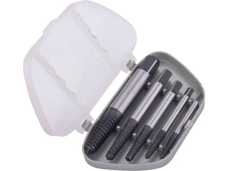 vytahovák zalomených šroubů sada 5ks, na šrouby M3-M18 vytahovák zalomených šroubů sada 5ks, na šrouby M3-M18