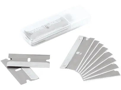 náhradní břity do škrabky 10ks, 38x19mm