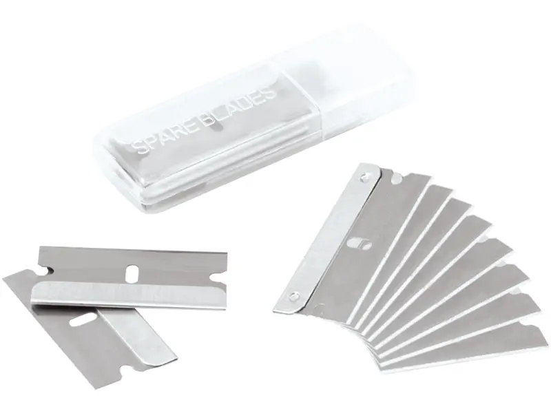 náhradní břity do škrabky 10ks, 38x19mm