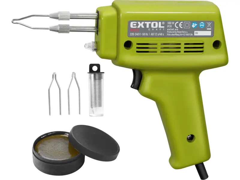 pistole pájecí transformátorová, 100W s příslušenstvím