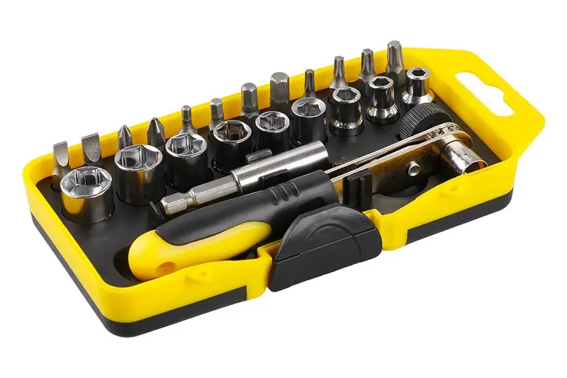 Sada oboustranná ráčna s bity a adaptery 1/4" 23ks Sada oboustranná ráčna s bity a adaptery 1/4" 23ks