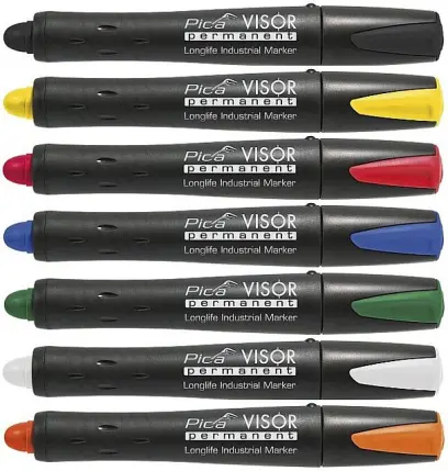 PICA VISOR PERMANENT - VODĚODOLNÝ ZNAČKOVAČ NOVÉ GENERACE- ČERVENÝ