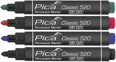 PICA FIX - PERMANENTNÍ ZNAČKOVAČ - ALKOHOLOVÁ BÁZE - NEVYSYCHAJÍCÍ - ČERNÝ