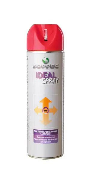 Sprej fluorescenční IDEAL 12M červený 500ml Sprej fluorescenční IDEAL 12M červený 500ml
