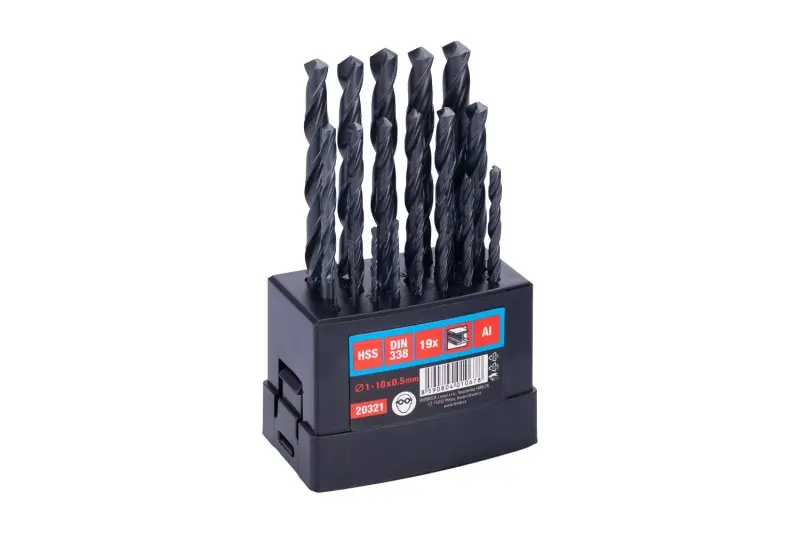 Sada HSS vrtáků WESTBERG 1-10mm (po 0.5mm) 19ks plast