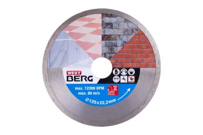 Kotouč diamantový WESTBERG 125x1.9x22.2mm plný