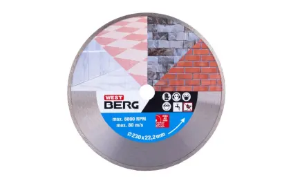 Kotouč diamantový WESTBERG 230x2.4x22.2mm plný