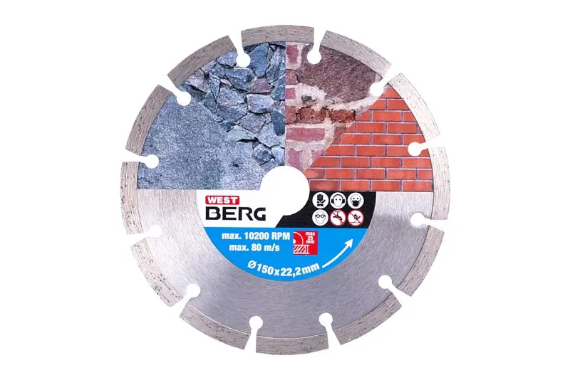 Kotouč diamantový WESTBERG 150x2.2x22.2mm segment Kotouč diamantový WESTBERG 150x2.2x22.2mm segment