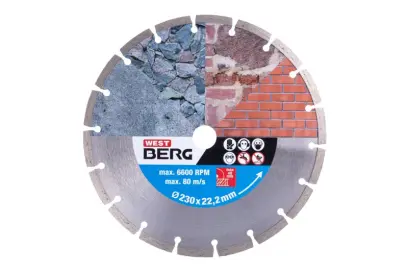 Kotouč diamantový WESTBERG 230x2.4x22.2mm segmentový