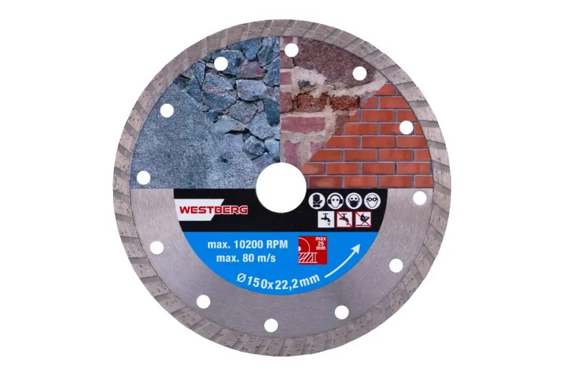Kotouč diamantový WESTBERG 150x2.2x22.2mm TURBO Kotouč diamantový WESTBERG 150x2.2x22.2mm TURBO