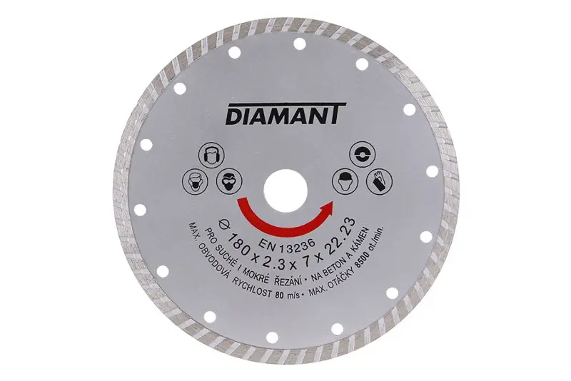 Kotouč diamantový DIAMANT 180x2.3x22.2mm TURBO Kotouč diamantový DIAMANT 180x2.3x22.2mm TURBO