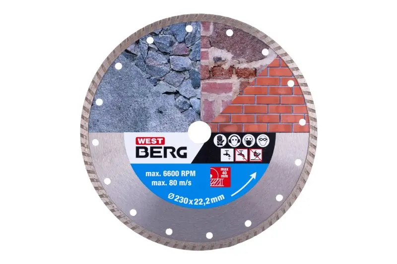 Kotouč diamantový WESTBERG 230x2.4x22.2mm TURBO Kotouč diamantový WESTBERG 230x2.4x22.2mm TURBO