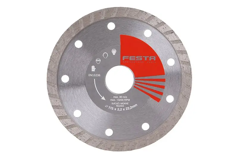 Kotouč diamantový FESTA TURBO 115x2.2x22.2mm Kotouč diamantový FESTA TURBO 115x2.2x22.2mm