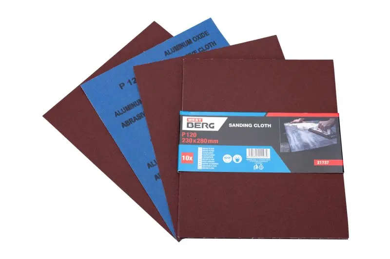 Plátno smirkové WESTBERG 230x280mm P120 10ks Plátno smirkové WESTBERG 230x280mm P120 10ks