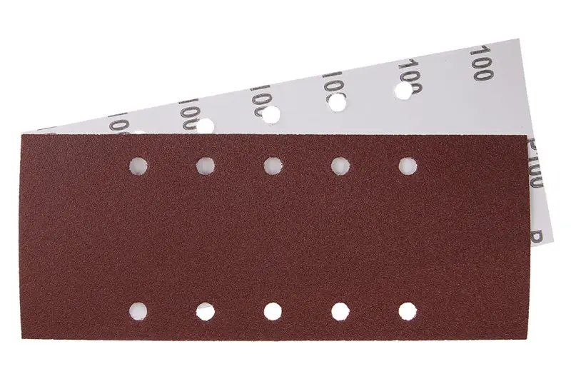 Papír brusný 115x280mm P100 10otvorů 5ks Papír brusný 115x280mm P100 10otvorů 5ks