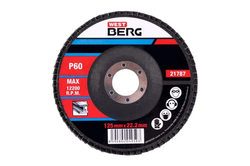 Kotouč lamelový WESTBERG 125mm P60 Kotouč lamelový WESTBERG 125mm P60