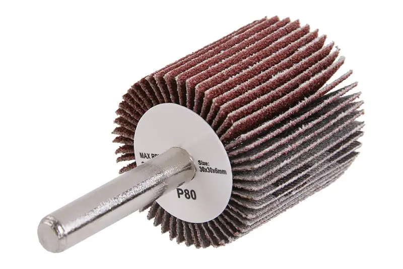 Kotouč lamelový brusný 30x30x6mm P80 stopka Kotouč lamelový brusný 30x30x6mm P80 stopka