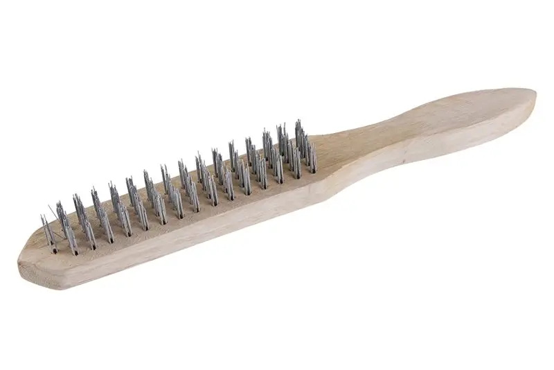 Kartáč ruční ocelový, dřevěný 4řadý 300mm Kartáč ruční ocelový, dřevěný 4řadý 300mm