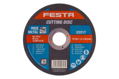 Kotouč řezný FESTA na kov 125x1.2x22.2mm