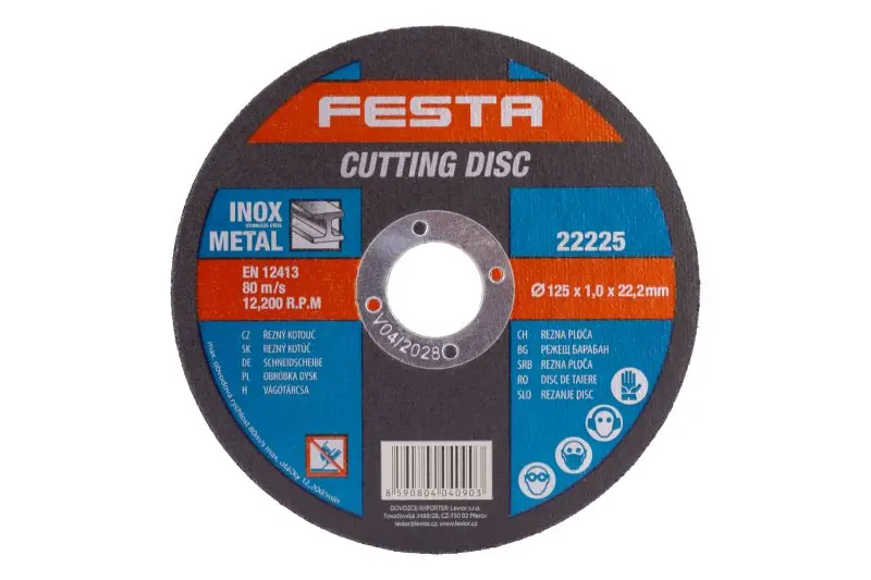 Kotouč řezný FESTA na kov 125x1.0x22.2mm Kotouč řezný FESTA na kov 125x1.0x22.2mm