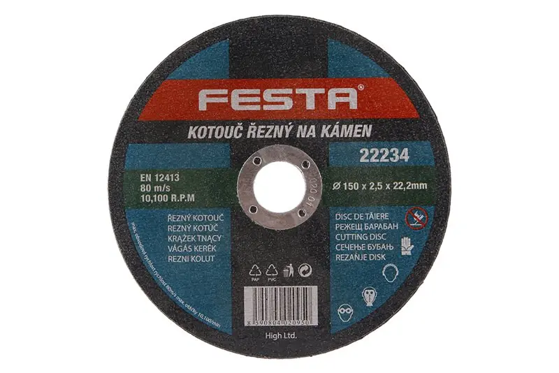 Kotouč řezný FESTA na kámen 150x2.5x22.2mm Kotouč řezný FESTA na kámen 150x2.5x22.2mm